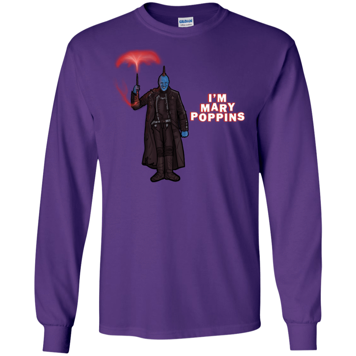 T-Shirts Purple / S Yondu Poppins Men's Long Sleeve T-Shirt