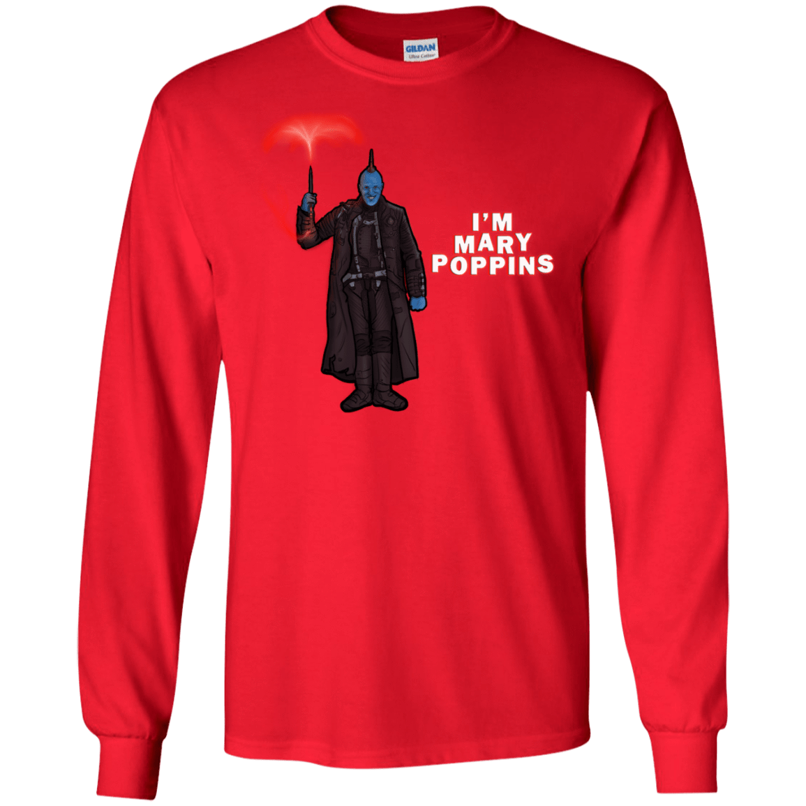 T-Shirts Red / S Yondu Poppins Men's Long Sleeve T-Shirt