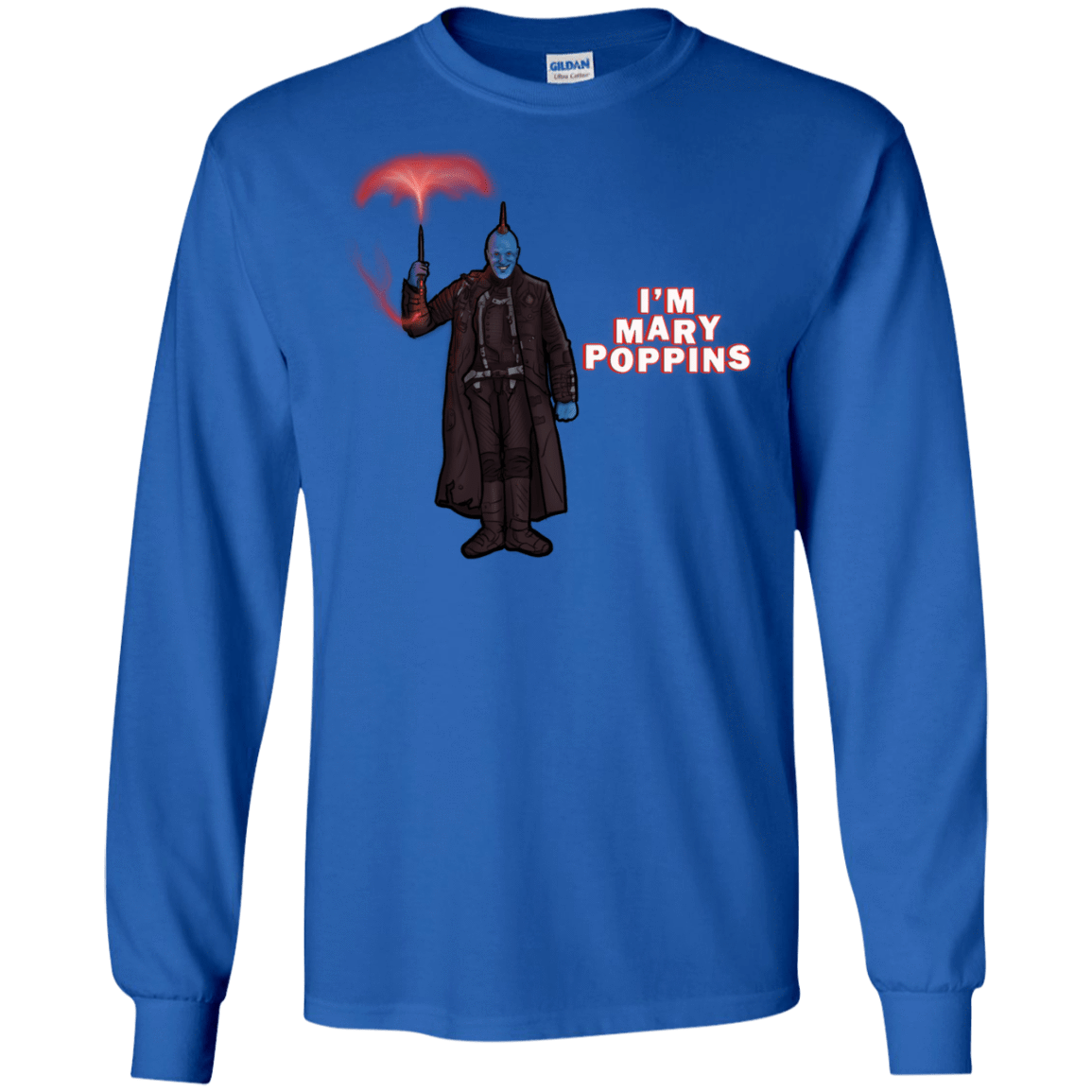 T-Shirts Royal / S Yondu Poppins Men's Long Sleeve T-Shirt