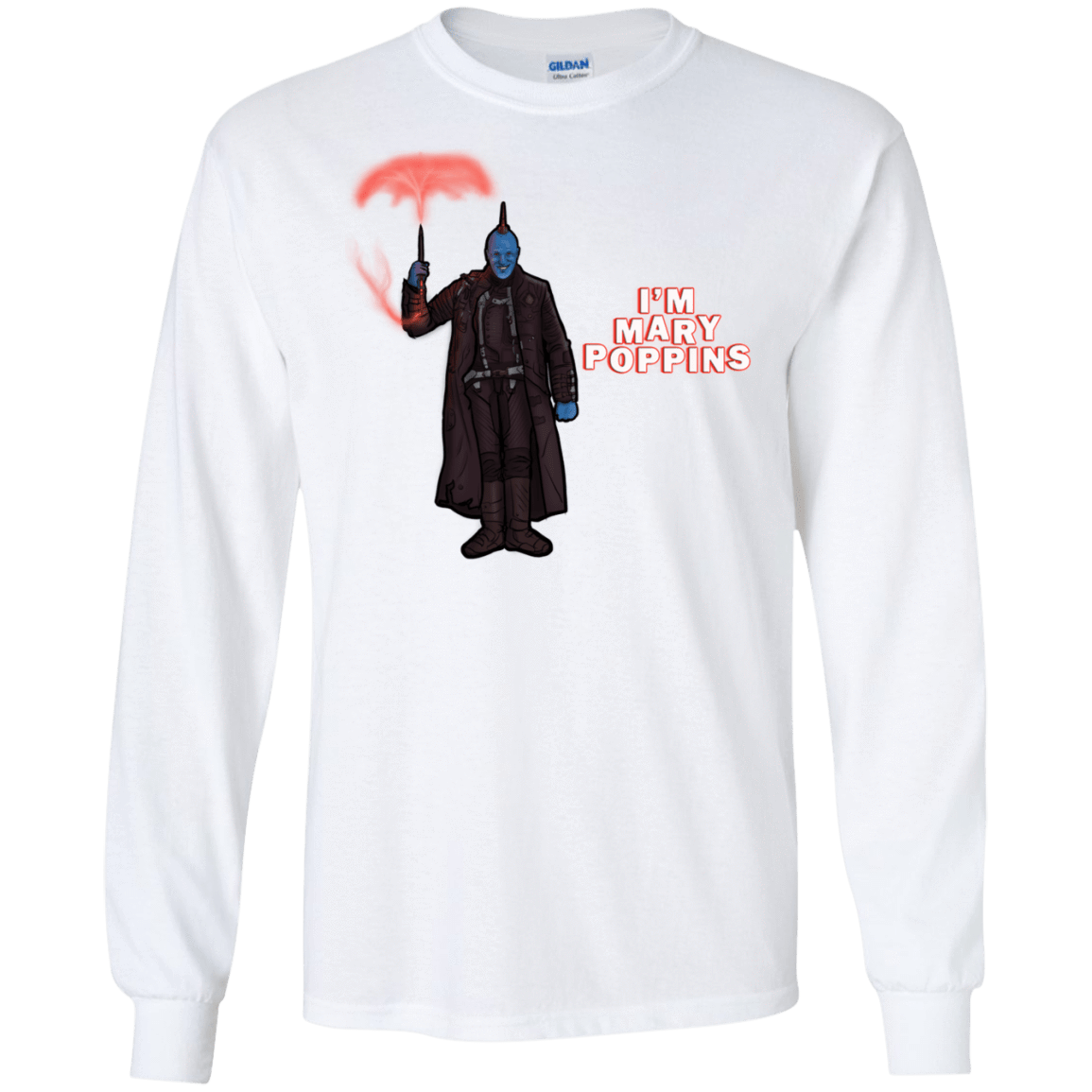 T-Shirts White / S Yondu Poppins Men's Long Sleeve T-Shirt