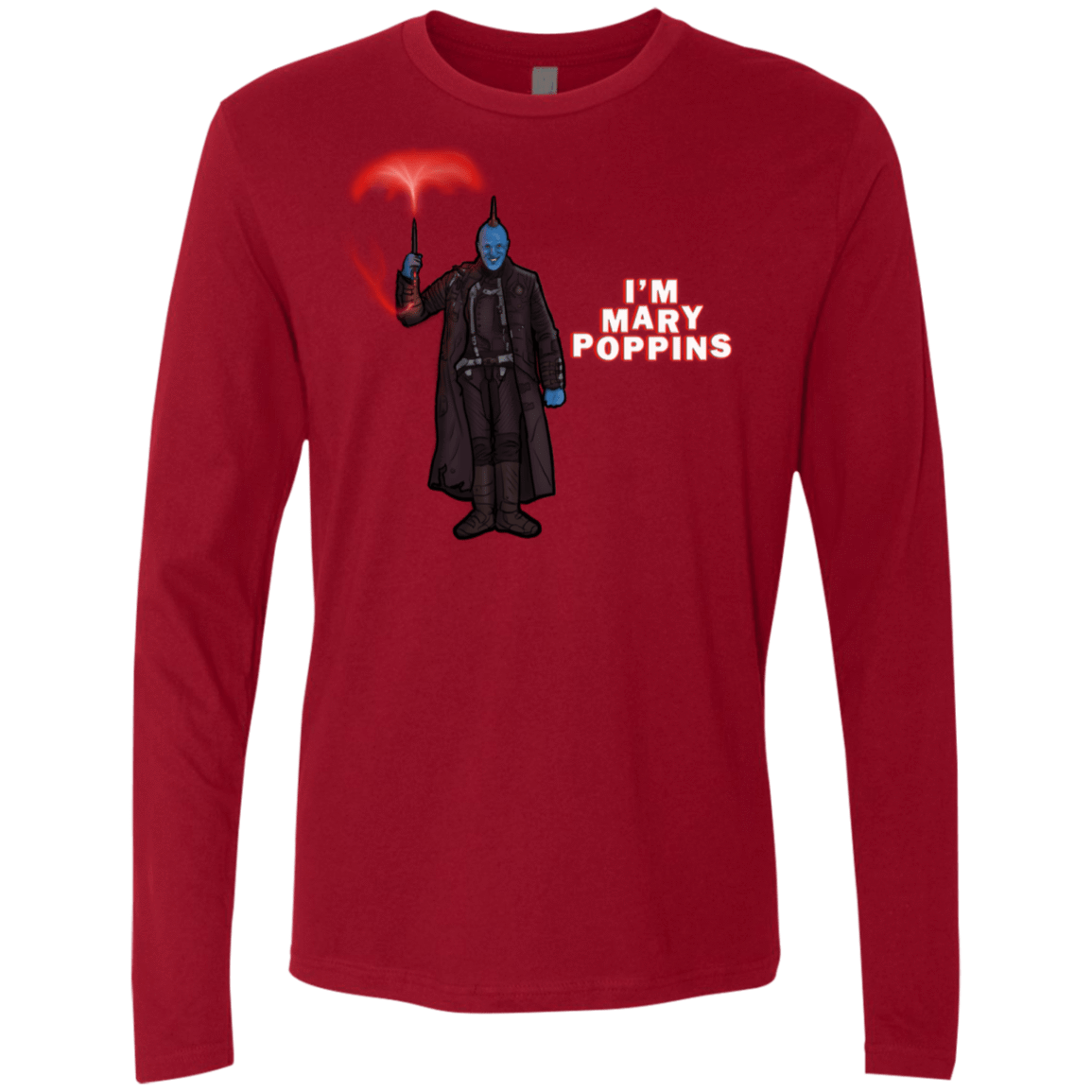 T-Shirts Cardinal / S Yondu Poppins Men's Premium Long Sleeve