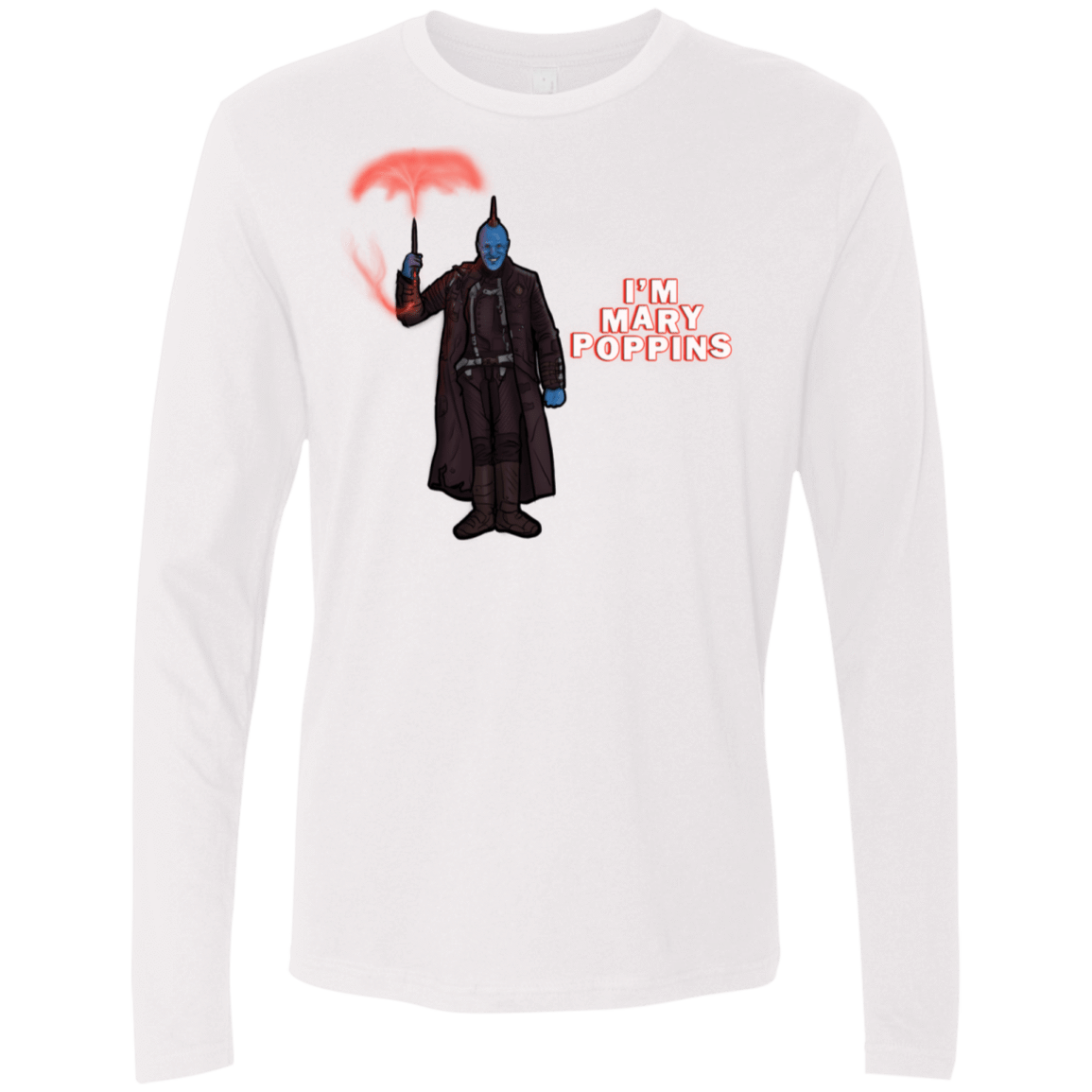T-Shirts White / S Yondu Poppins Men's Premium Long Sleeve