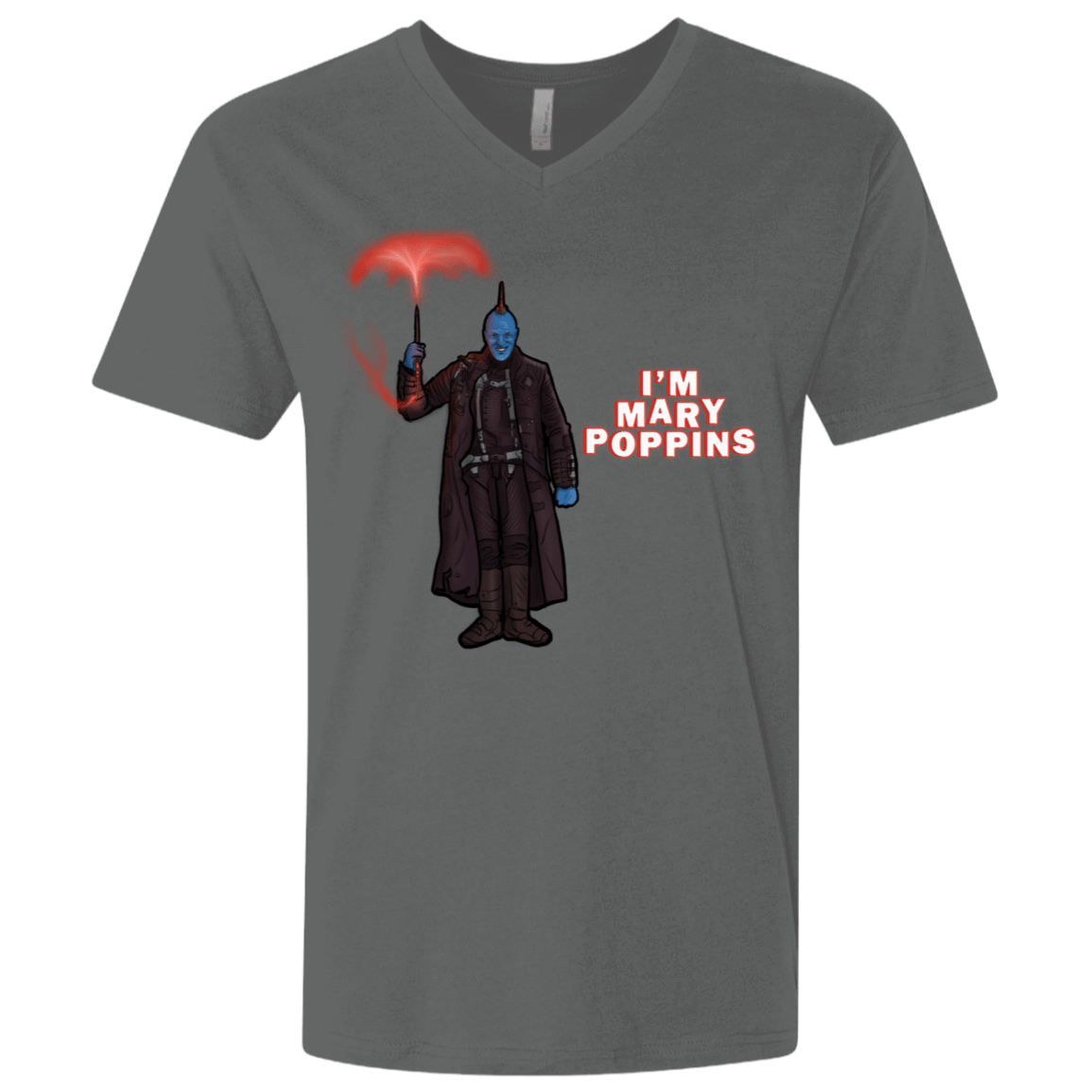 T-Shirts Heavy Metal / X-Small Yondu Poppins Men's Premium V-Neck