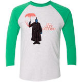 T-Shirts Heather White/Envy / X-Small Yondu Poppins Men's Triblend 3/4 Sleeve