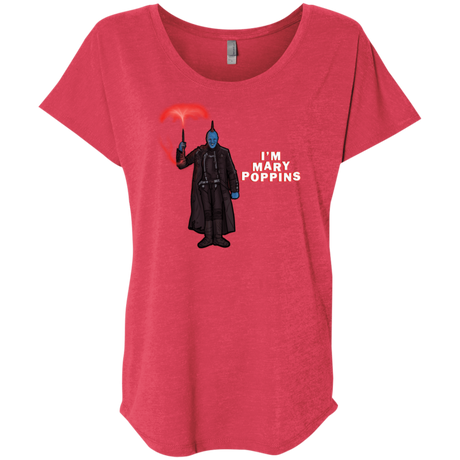 T-Shirts Vintage Red / X-Small Yondu Poppins Triblend Dolman Sleeve