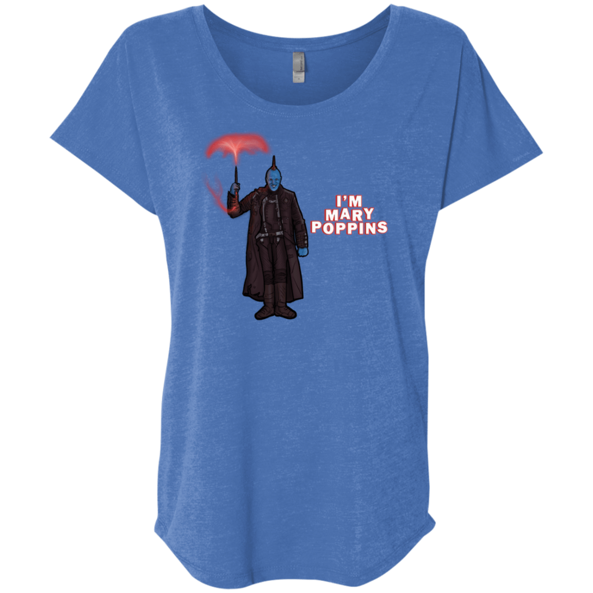 T-Shirts Vintage Royal / X-Small Yondu Poppins Triblend Dolman Sleeve