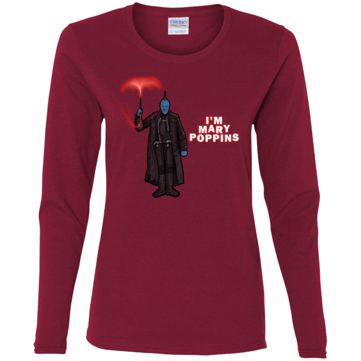 T-Shirts Cardinal / S Yondu Poppins Women's Long Sleeve T-Shirt