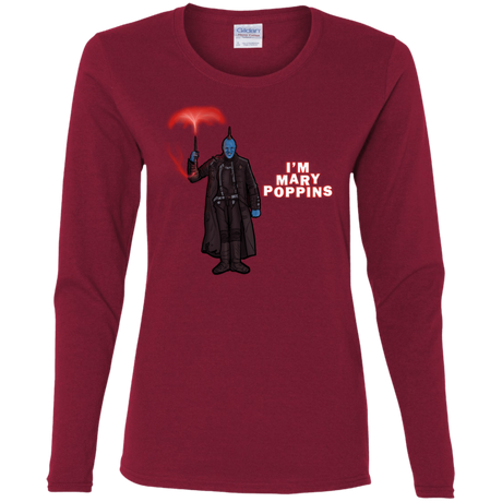 T-Shirts Cardinal / S Yondu Poppins Women's Long Sleeve T-Shirt