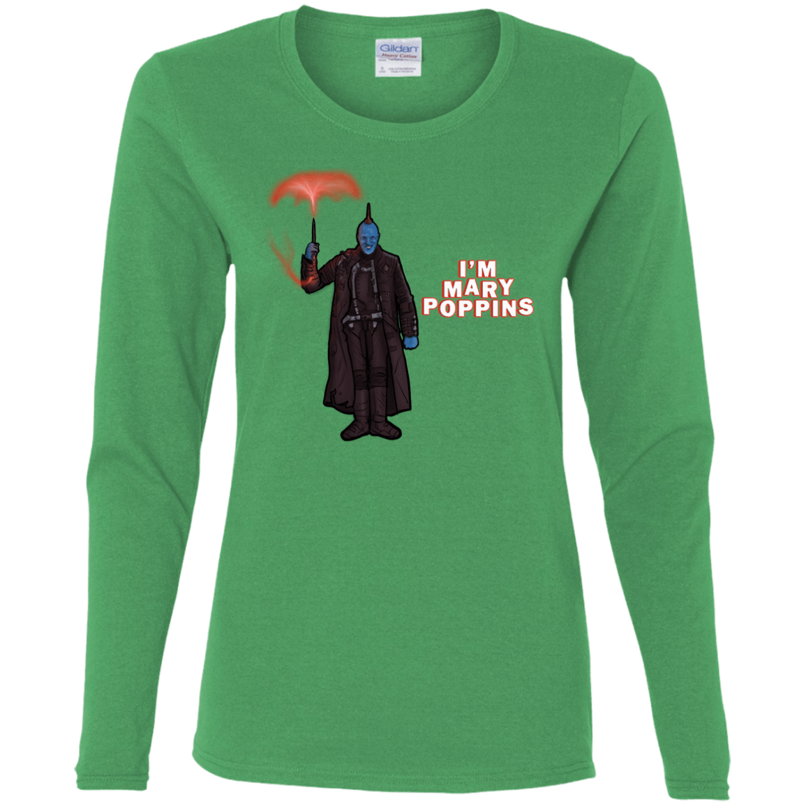 T-Shirts Irish Green / S Yondu Poppins Women's Long Sleeve T-Shirt