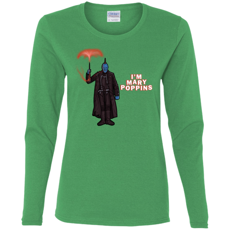 T-Shirts Irish Green / S Yondu Poppins Women's Long Sleeve T-Shirt