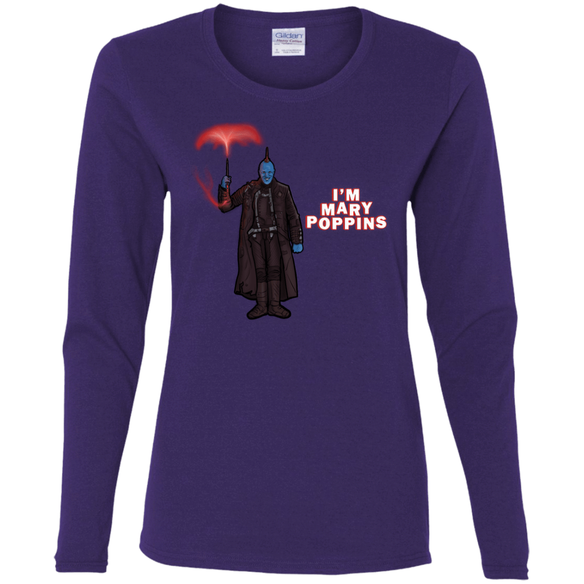 T-Shirts Purple / S Yondu Poppins Women's Long Sleeve T-Shirt