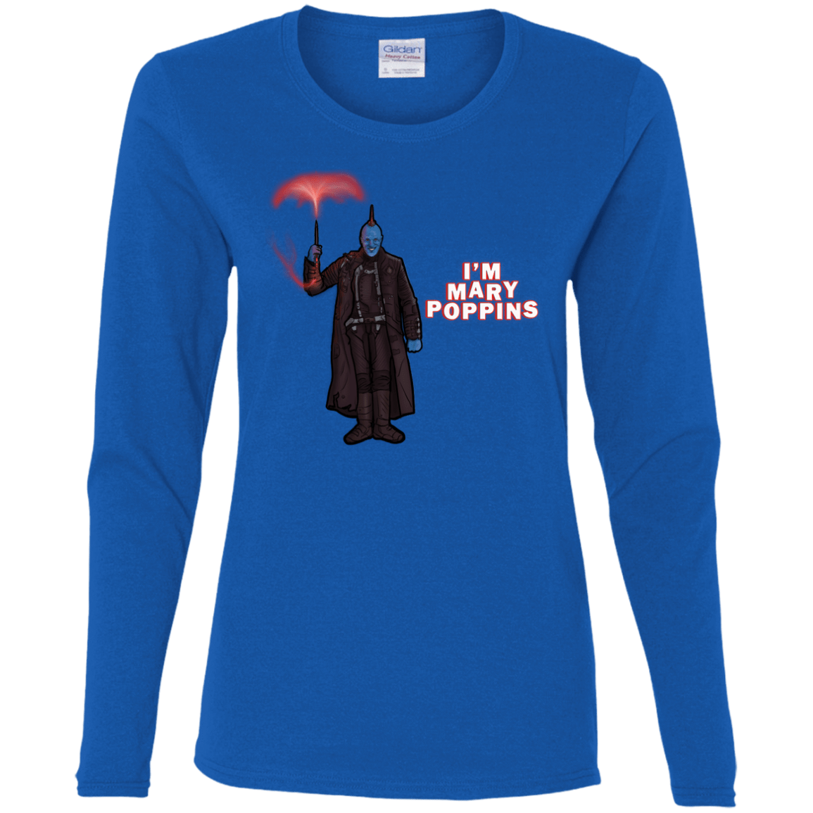 T-Shirts Royal / S Yondu Poppins Women's Long Sleeve T-Shirt