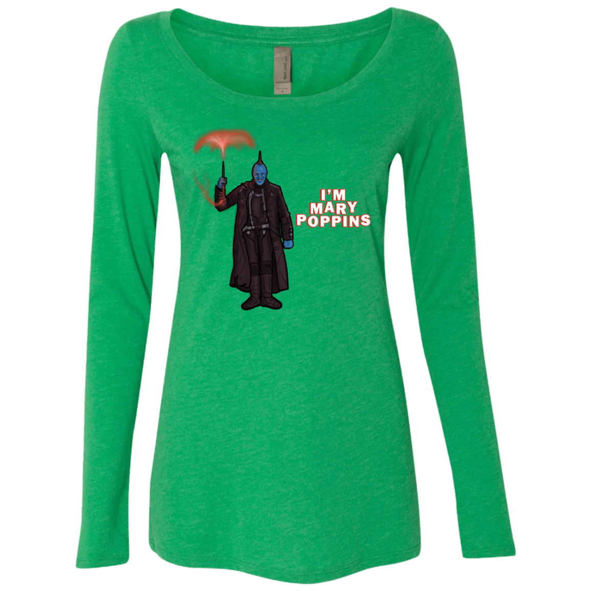 T-Shirts Envy / S Yondu Poppins Women's Triblend Long Sleeve Shirt