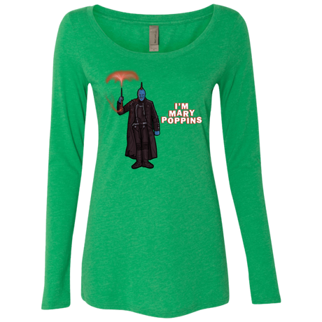 T-Shirts Envy / S Yondu Poppins Women's Triblend Long Sleeve Shirt