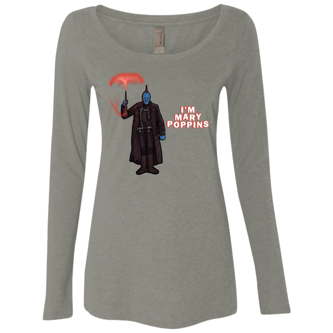 T-Shirts Venetian Grey / S Yondu Poppins Women's Triblend Long Sleeve Shirt