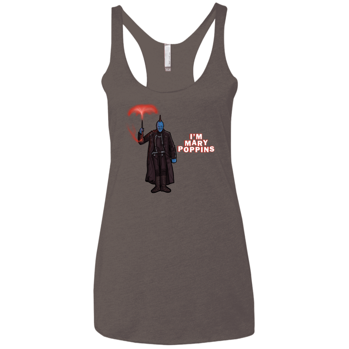 T-Shirts Macchiato / X-Small Yondu Poppins Women's Triblend Racerback Tank