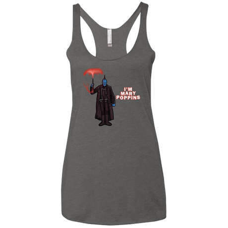 T-Shirts Premium Heather / X-Small Yondu Poppins Women's Triblend Racerback Tank