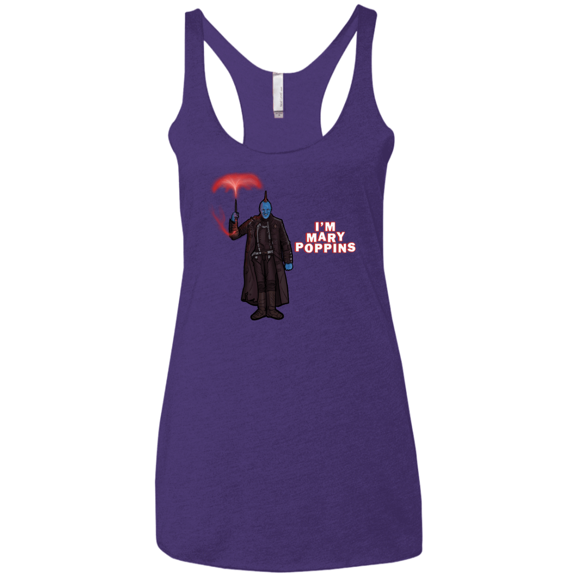 T-Shirts Purple Rush / X-Small Yondu Poppins Women's Triblend Racerback Tank