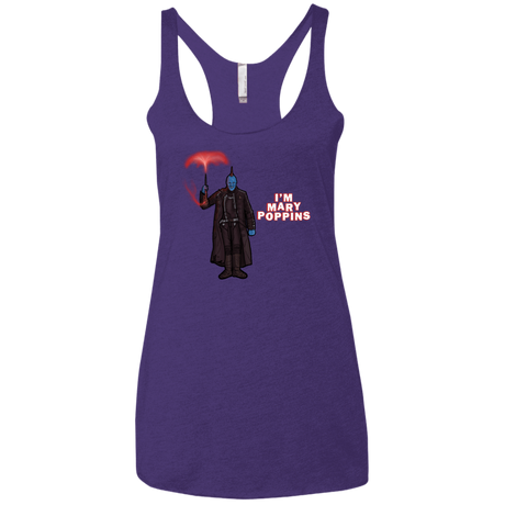 T-Shirts Purple Rush / X-Small Yondu Poppins Women's Triblend Racerback Tank