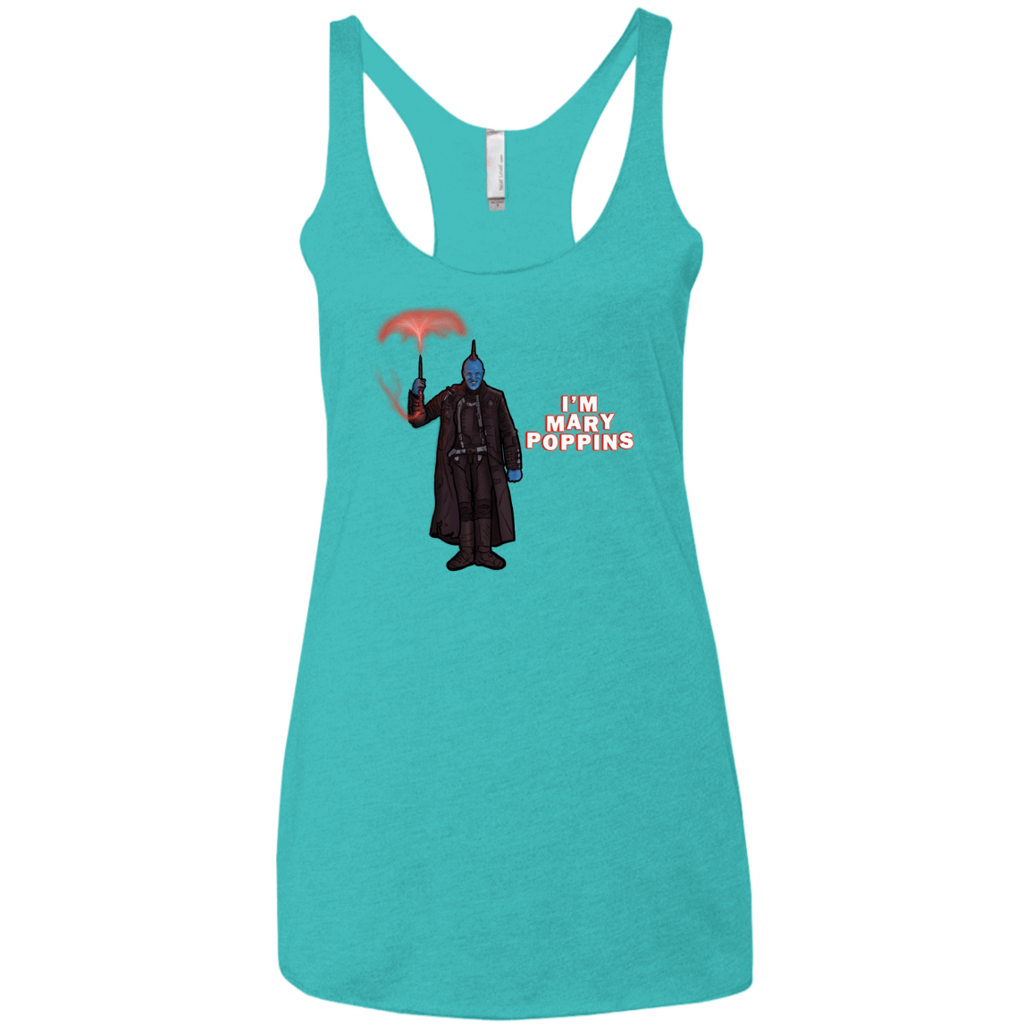 T-Shirts Tahiti Blue / X-Small Yondu Poppins Women's Triblend Racerback Tank