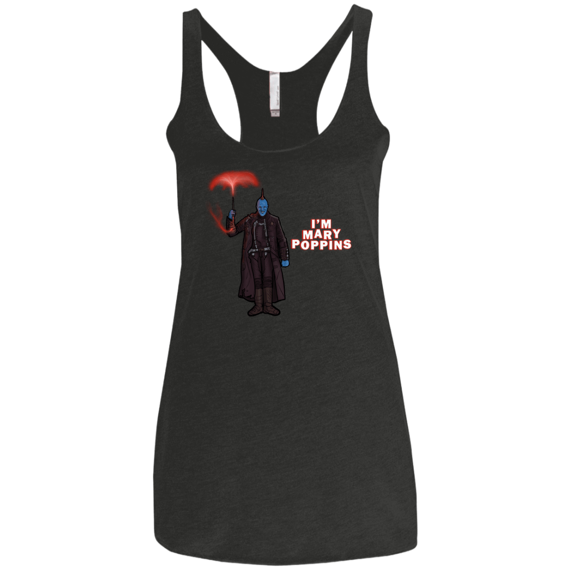 T-Shirts Vintage Black / X-Small Yondu Poppins Women's Triblend Racerback Tank