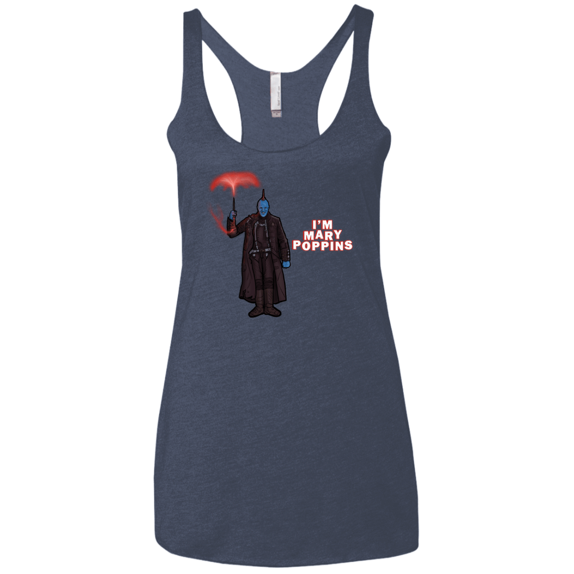 T-Shirts Vintage Navy / X-Small Yondu Poppins Women's Triblend Racerback Tank