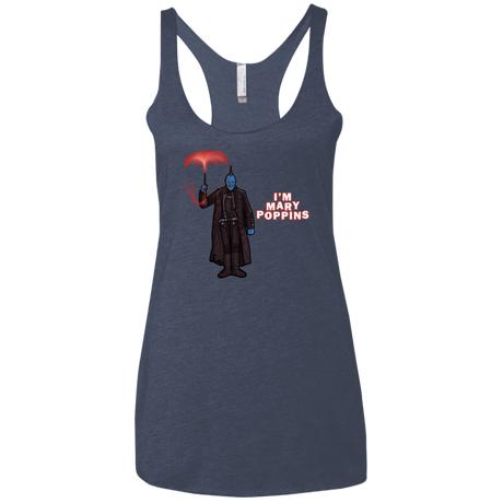 T-Shirts Vintage Navy / X-Small Yondu Poppins Women's Triblend Racerback Tank
