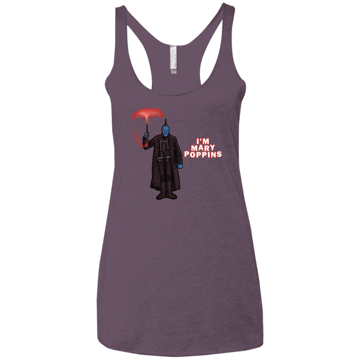 T-Shirts Vintage Purple / X-Small Yondu Poppins Women's Triblend Racerback Tank