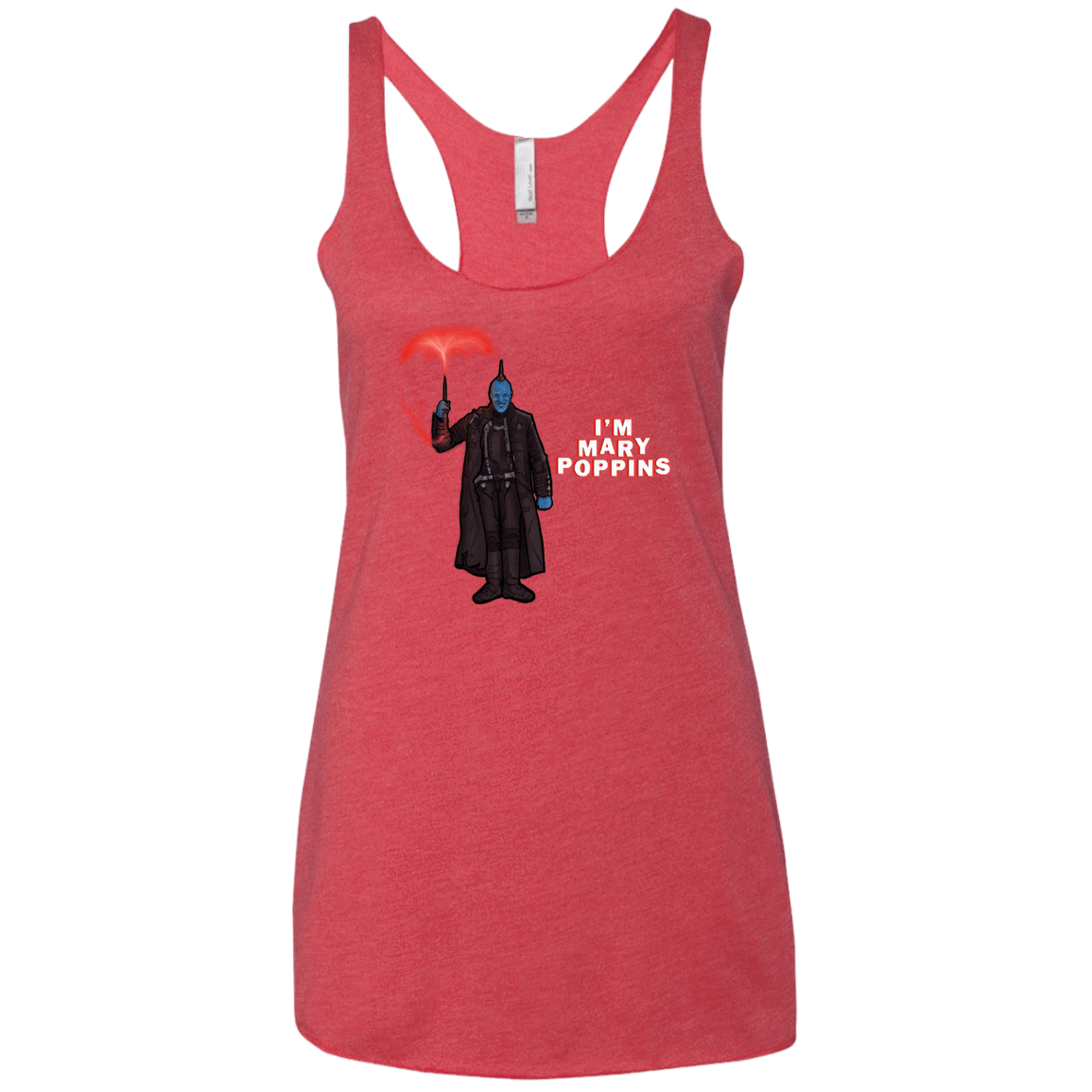 T-Shirts Vintage Red / X-Small Yondu Poppins Women's Triblend Racerback Tank