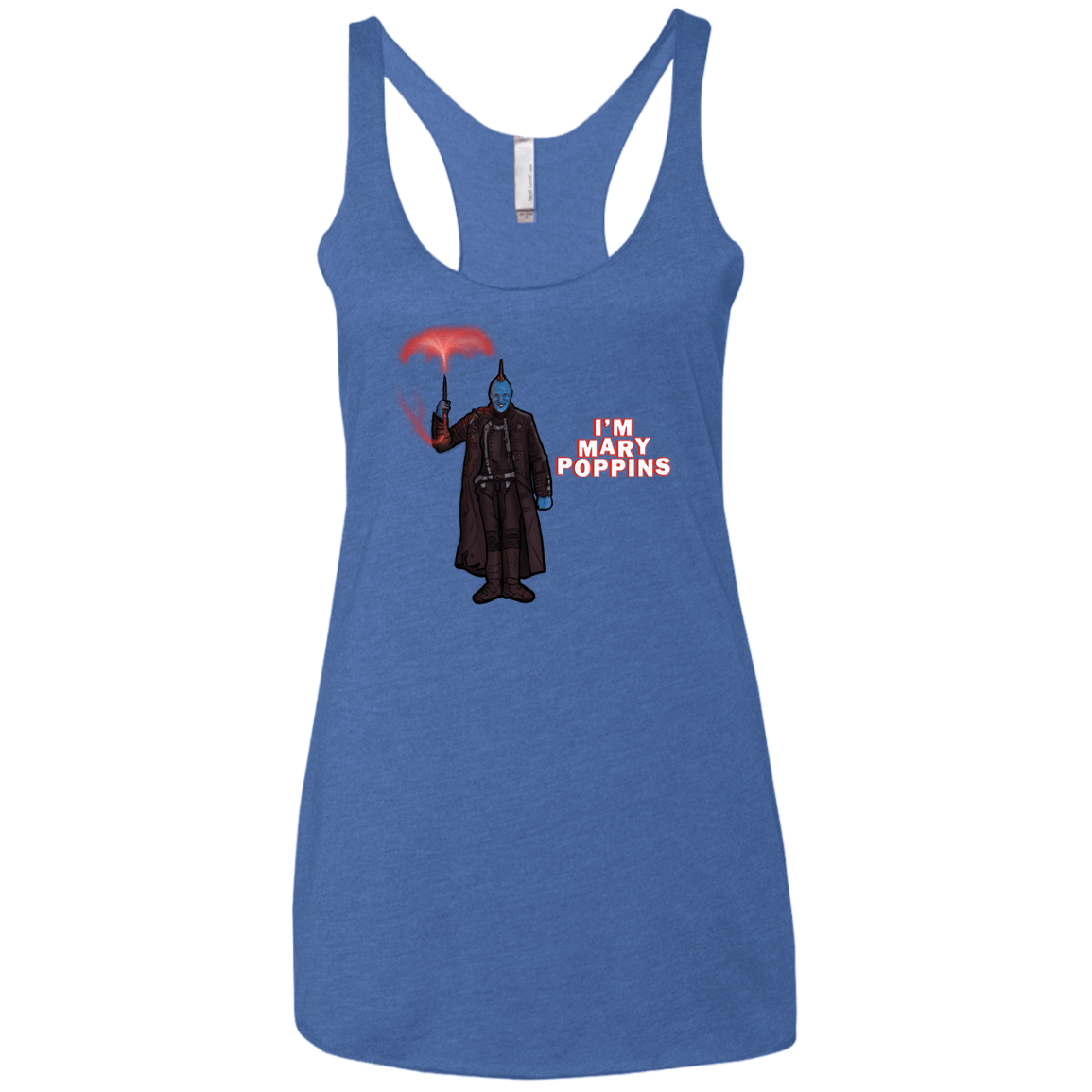 T-Shirts Vintage Royal / X-Small Yondu Poppins Women's Triblend Racerback Tank