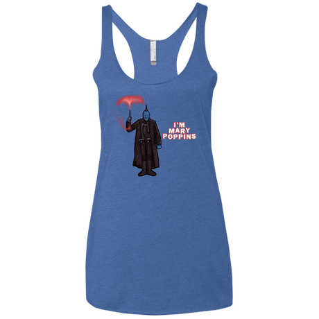T-Shirts Vintage Royal / X-Small Yondu Poppins Women's Triblend Racerback Tank