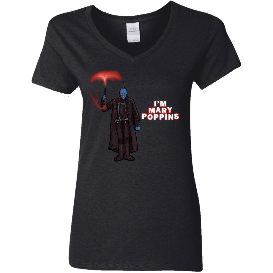 T-Shirts Black / S Yondu Poppins Women's V-Neck T-Shirt