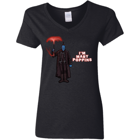 T-Shirts Black / S Yondu Poppins Women's V-Neck T-Shirt