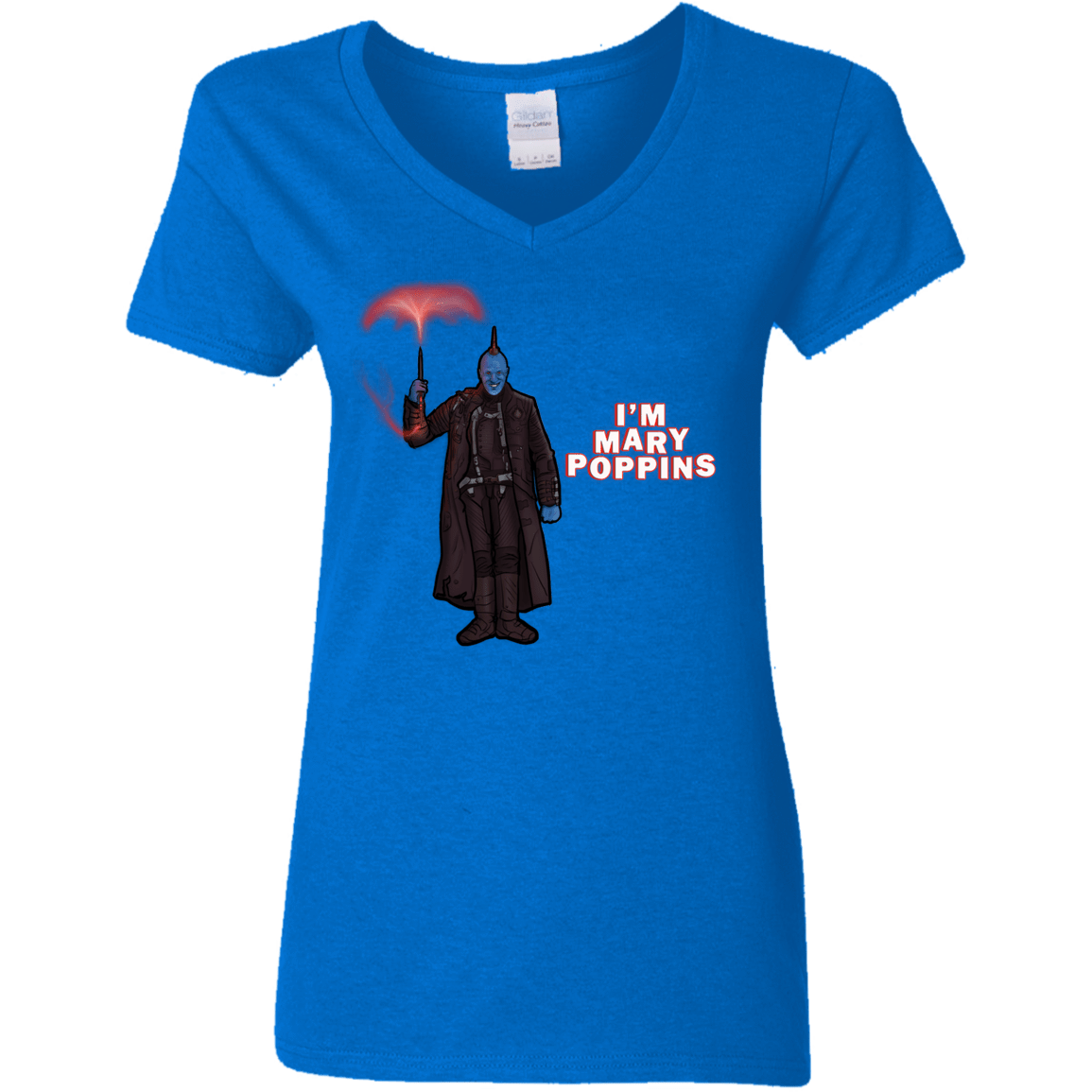 T-Shirts Royal / S Yondu Poppins Women's V-Neck T-Shirt