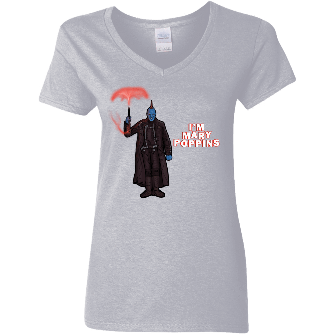 T-Shirts Sport Grey / S Yondu Poppins Women's V-Neck T-Shirt