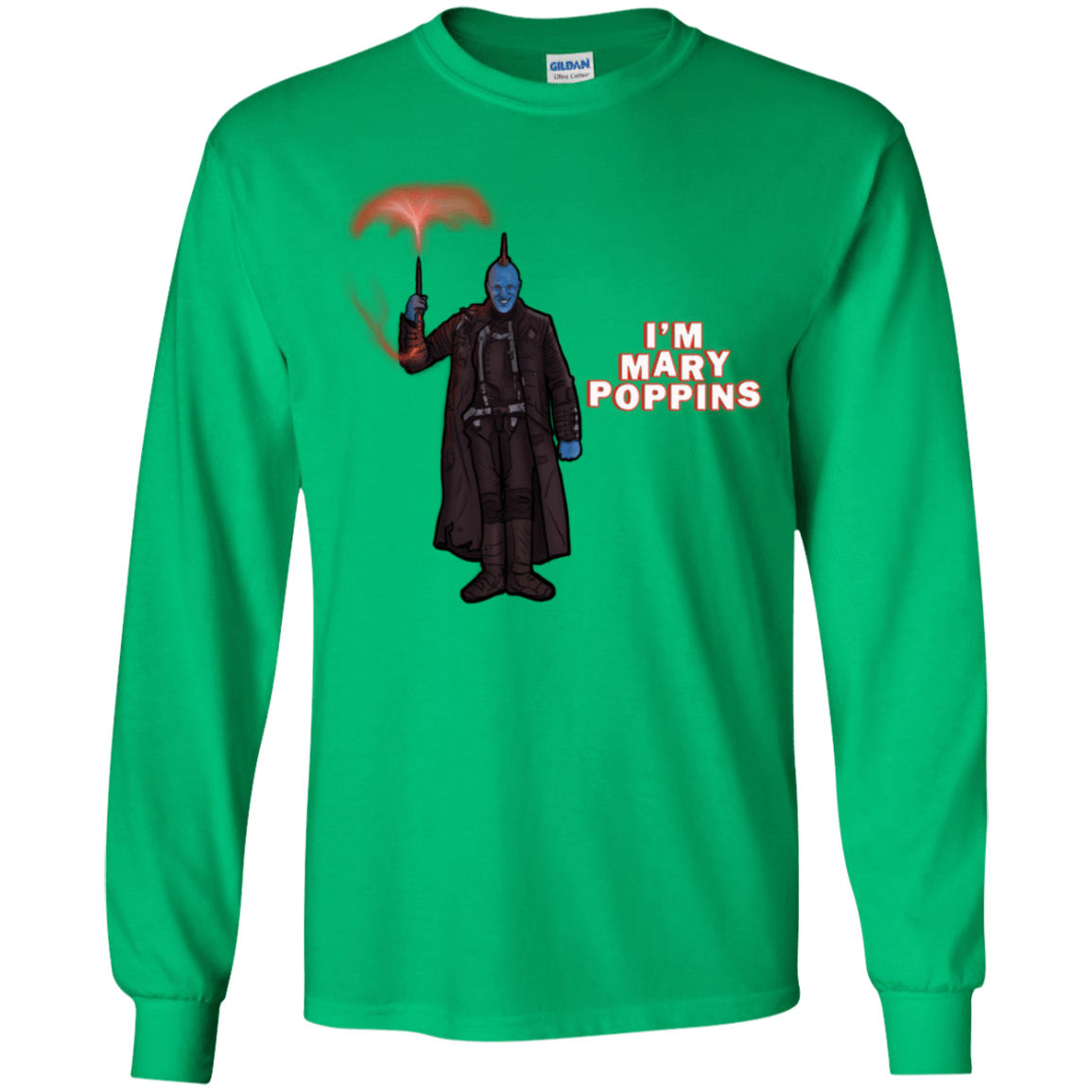 T-Shirts Irish Green / YS Yondu Poppins Youth Long Sleeve T-Shirt
