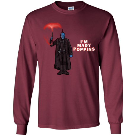 T-Shirts Maroon / YS Yondu Poppins Youth Long Sleeve T-Shirt