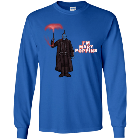 T-Shirts Royal / YS Yondu Poppins Youth Long Sleeve T-Shirt