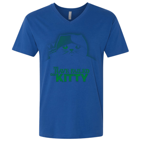 T-Shirts Royal / X-Small You Have Failed Kitty Men's Premium V-Neck