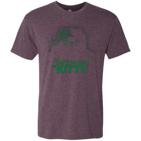 T-Shirts Vintage Purple / Small You Have Failed Kitty Men's Triblend T-Shirt