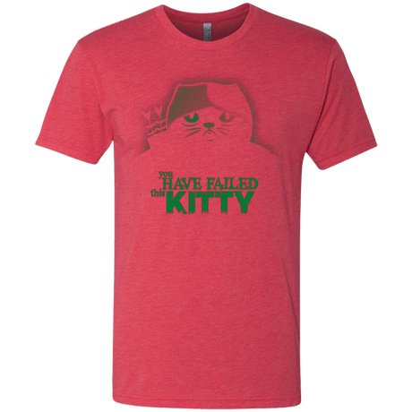 T-Shirts Vintage Red / Small You Have Failed Kitty Men's Triblend T-Shirt
