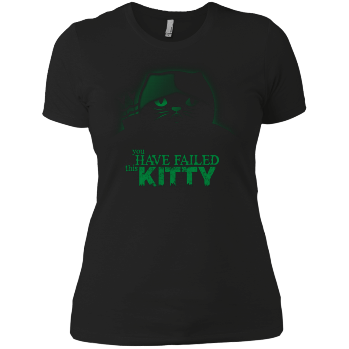 T-Shirts Black / X-Small You Have Failed Kitty Women's Premium T-Shirt