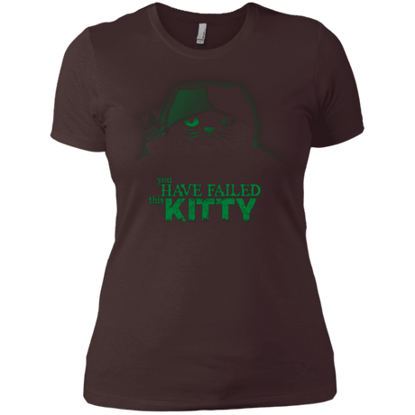 T-Shirts Dark Chocolate / X-Small You Have Failed Kitty Women's Premium T-Shirt