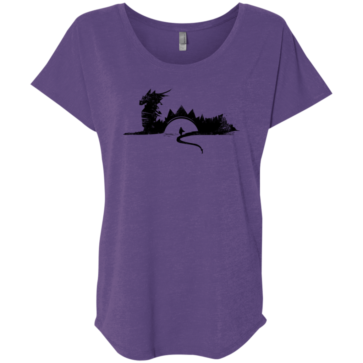 T-Shirts Purple Rush / X-Small You Know Nuthin Triblend Dolman Sleeve