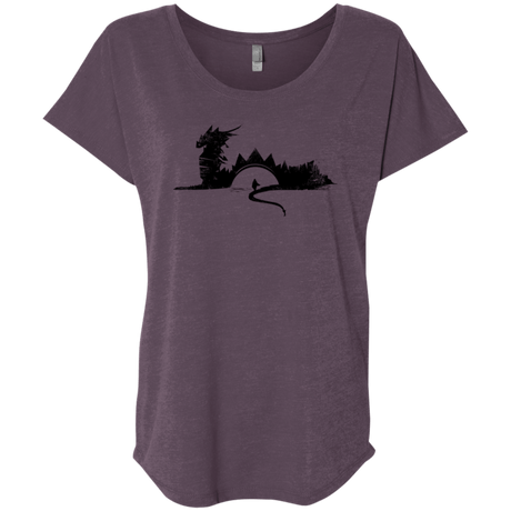 T-Shirts Vintage Purple / X-Small You Know Nuthin Triblend Dolman Sleeve