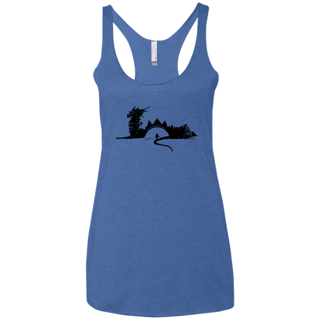 T-Shirts Vintage Royal / X-Small You Know Nuthin Women's Triblend Racerback Tank