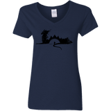 T-Shirts Navy / S You Know Nuthin Women's V-Neck T-Shirt