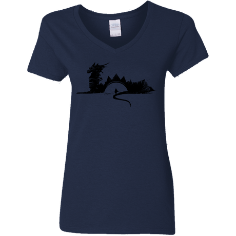 T-Shirts Navy / S You Know Nuthin Women's V-Neck T-Shirt