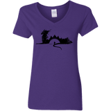 T-Shirts Purple / S You Know Nuthin Women's V-Neck T-Shirt