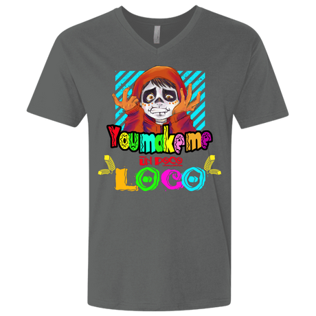 T-Shirts Heavy Metal / X-Small You Make Me Un Poco Loco Men's Premium V-Neck